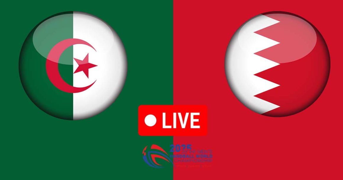 Algérie vs Bahrein en live streaming : Championnat du Monde de Handball