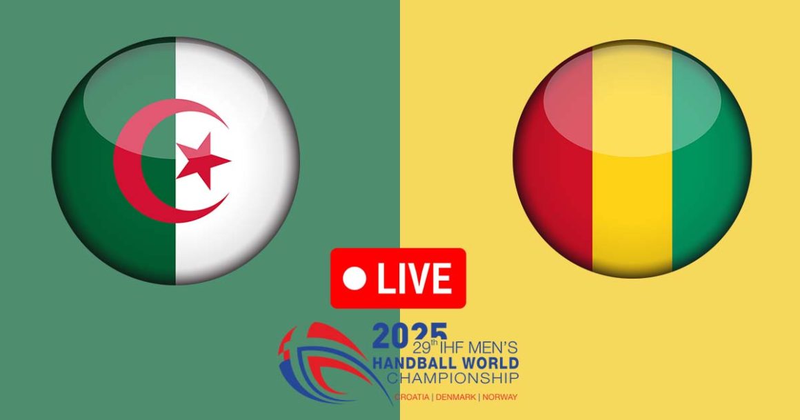 Algérie vs Guinée en live streaming : Championnat du Monde de Handball