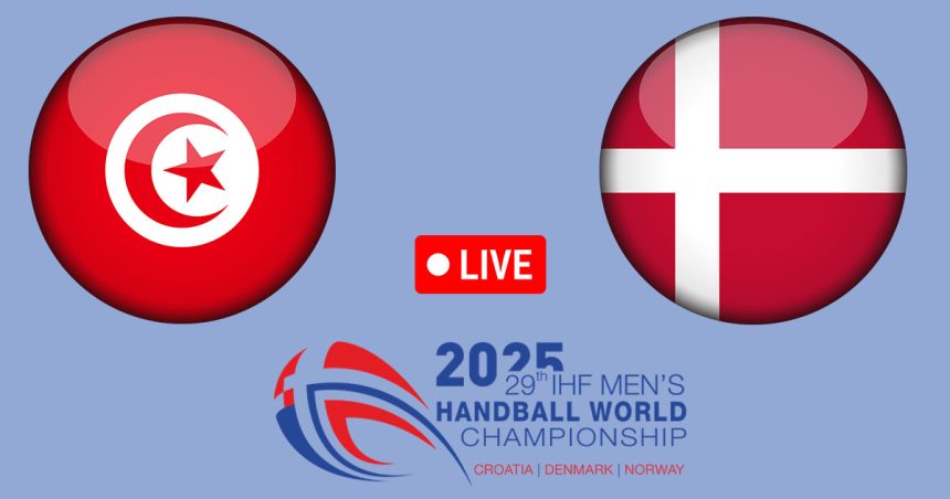 Tunisie vs Danemark en live streaming : Championnat du Monde de Handball