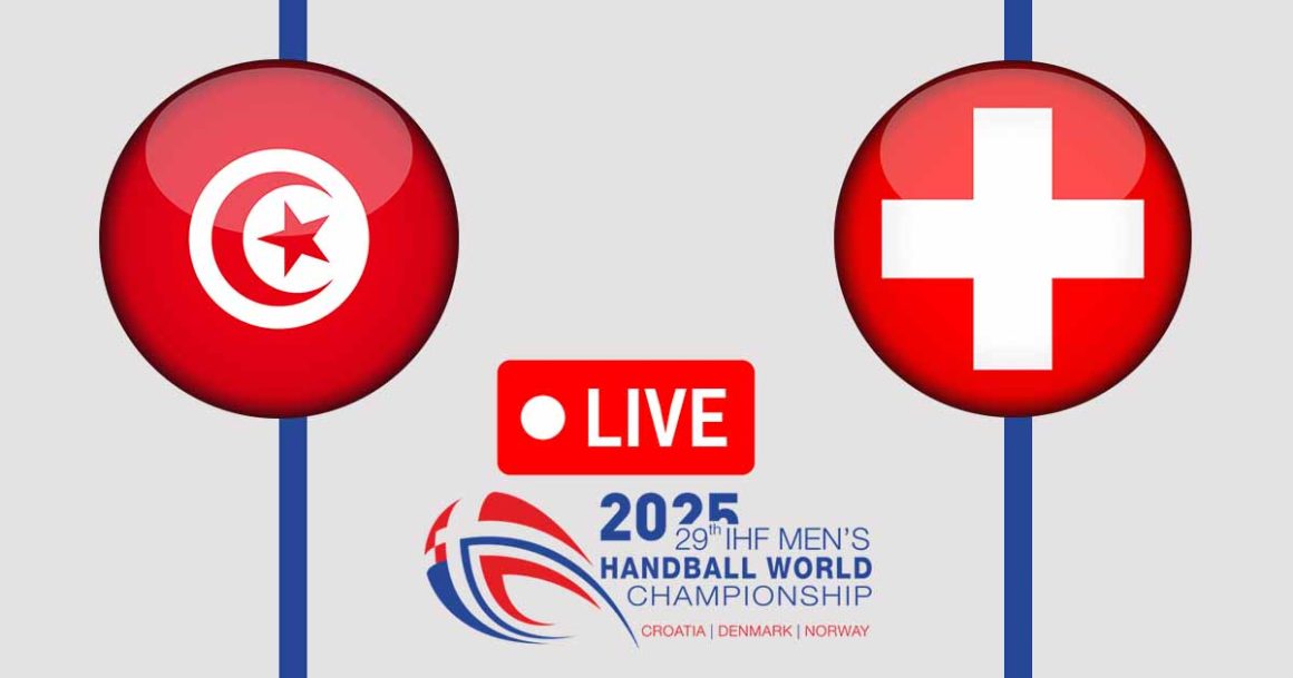 Tunisie vs Suisse en live streaming : Championnat du Monde de Handball