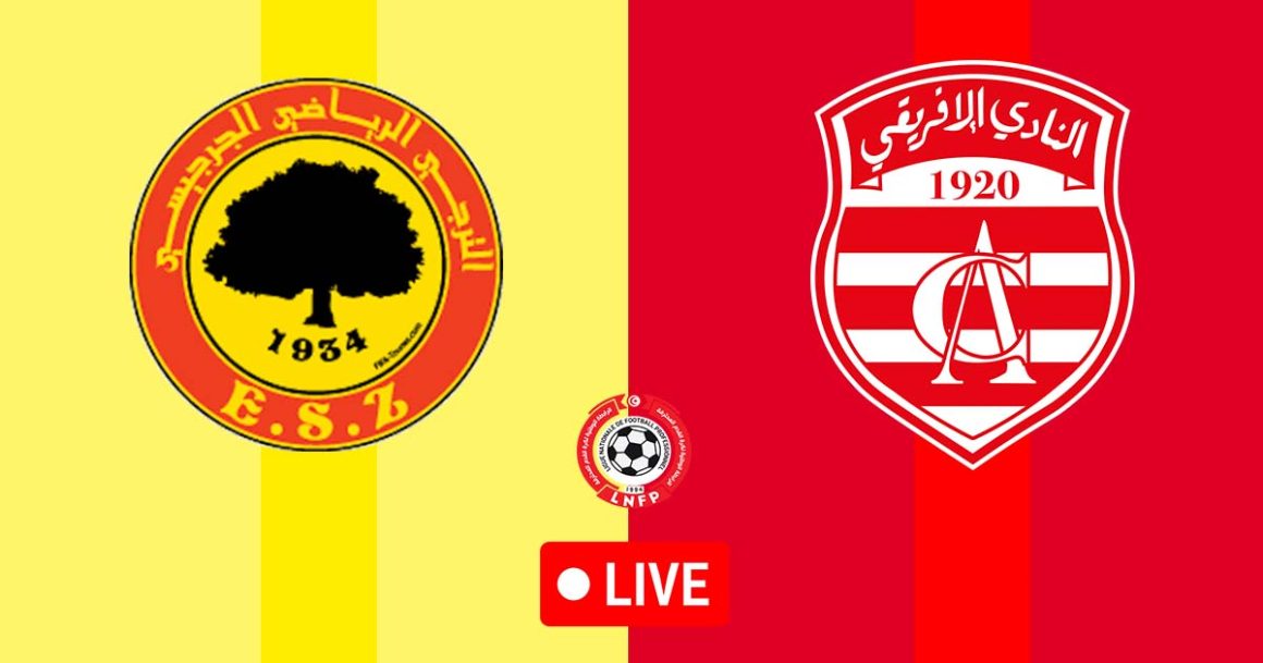 Zarzis vs Club Africain en live streaming : Championnat de Tunisie