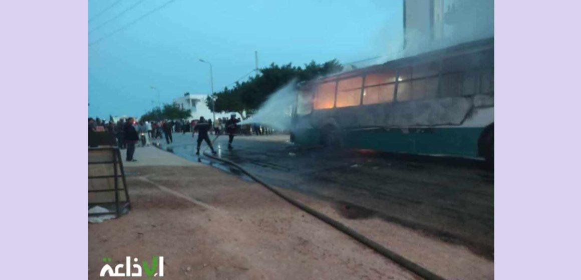 Enquête sur l’incendie d’un bus de la société régionale du transport de Sfax