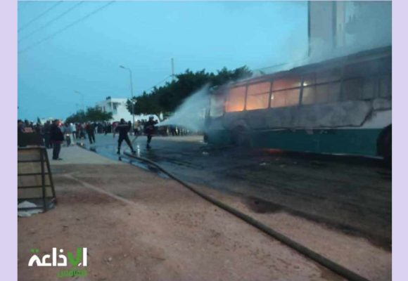 Enquête sur l’incendie d’un bus de la société régionale du transport de Sfax