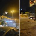 La campagne de retrait des panneaux publicitaires illégaux se poursuit à Tunis