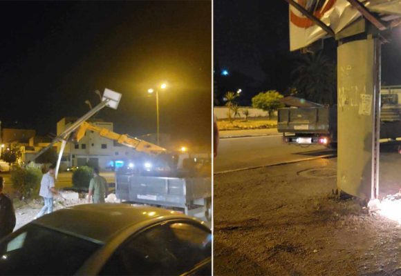La campagne de retrait des panneaux publicitaires illégaux se poursuit à Tunis