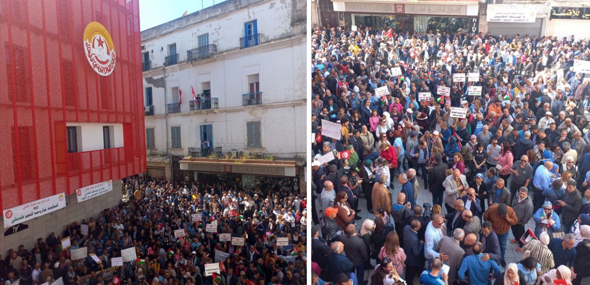 1er mai | Marches de protestation à Tunis   