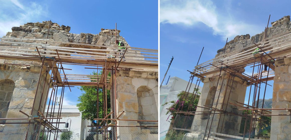 Zaghouan | Travaux de restauration de l’emblématique Arc de Triomphe sud