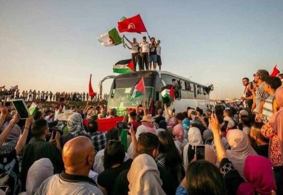 La Caravane Al-Soumoud sur le chemin du retour (Itinéraire)