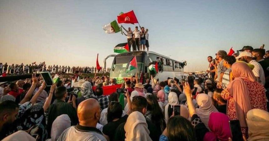 La Caravane Al-Soumoud sur le chemin du retour (Itinéraire)