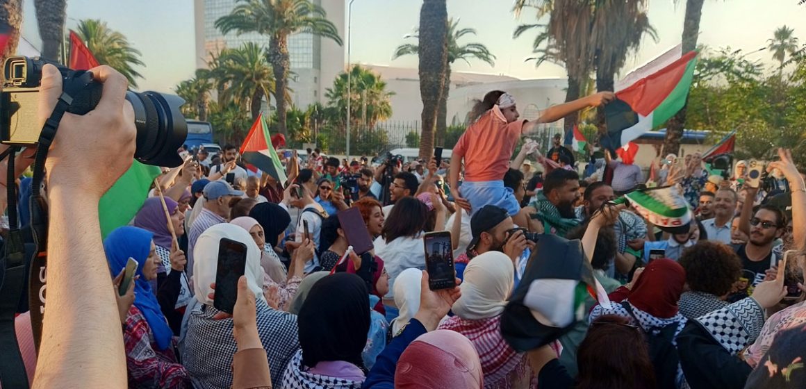 Tunis │ 1000 personnes au départ du Convoi terrestre pour Gaza