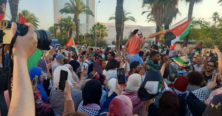 Tunis │ 1000 personnes au départ du Convoi terrestre pour Gaza