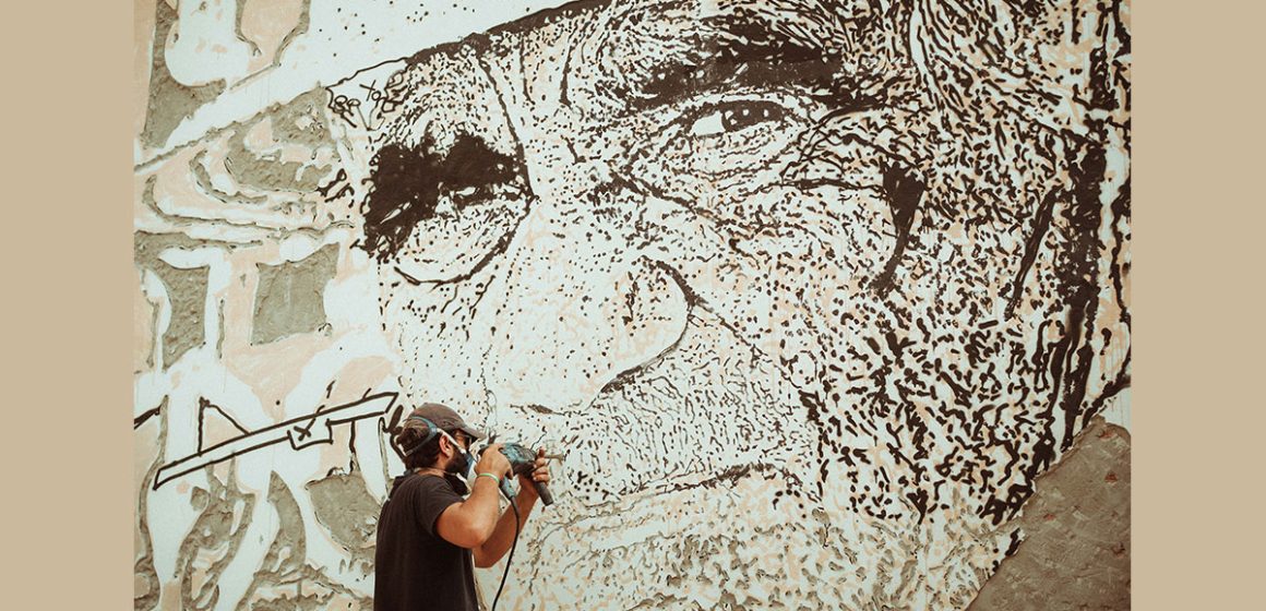 Djerbahood │ Nouvelle fresque signée Alexandre Farto aka Vhils