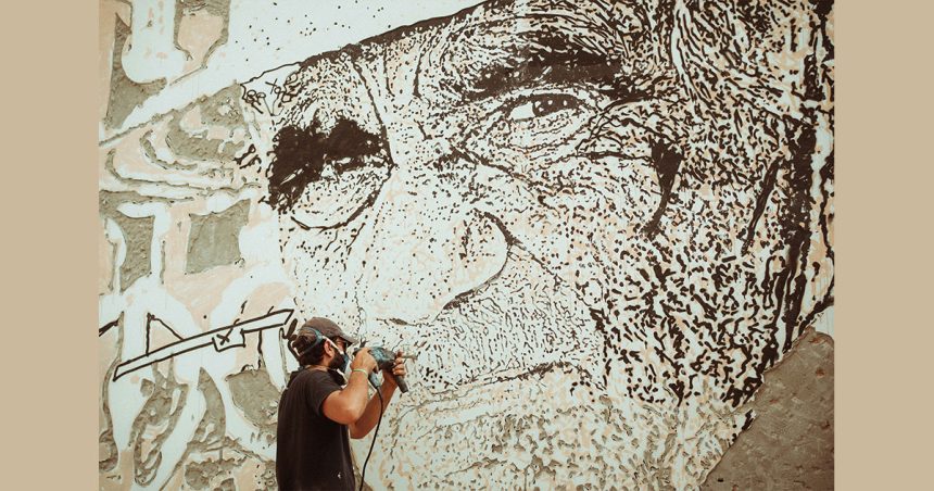Djerbahood │ Nouvelle fresque signée Alexandre Farto aka Vhils