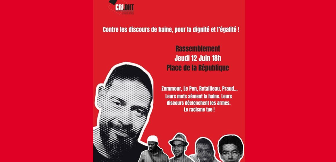 Meurtre de Hichem Miraoui  │ Rassemblement à Paris contre «le racisme qui tue»