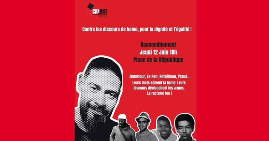 Meurtre de Hichem Miraoui  │ Rassemblement à Paris contre «le racisme qui tue»