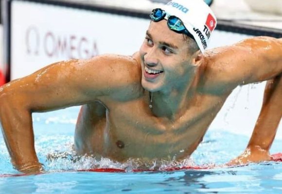 Natation |  Ahmed Jaouadi en finale du 1500 m à Singapour
