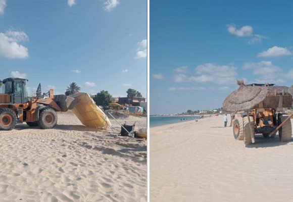 Nabeul | Campagnes contre les installations illégales sur les plages