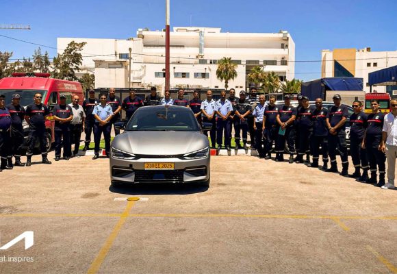 City Cars-Kia accompagne la protection civile de Tunis et de Sfax dans la formation aux véhicules électriques