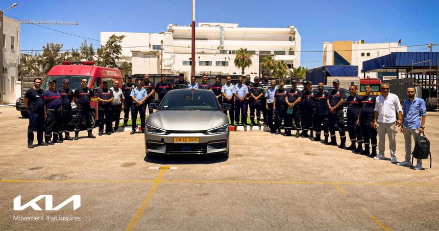 City Cars-Kia accompagne la protection civile de Tunis et de Sfax dans la formation aux véhicules électriques