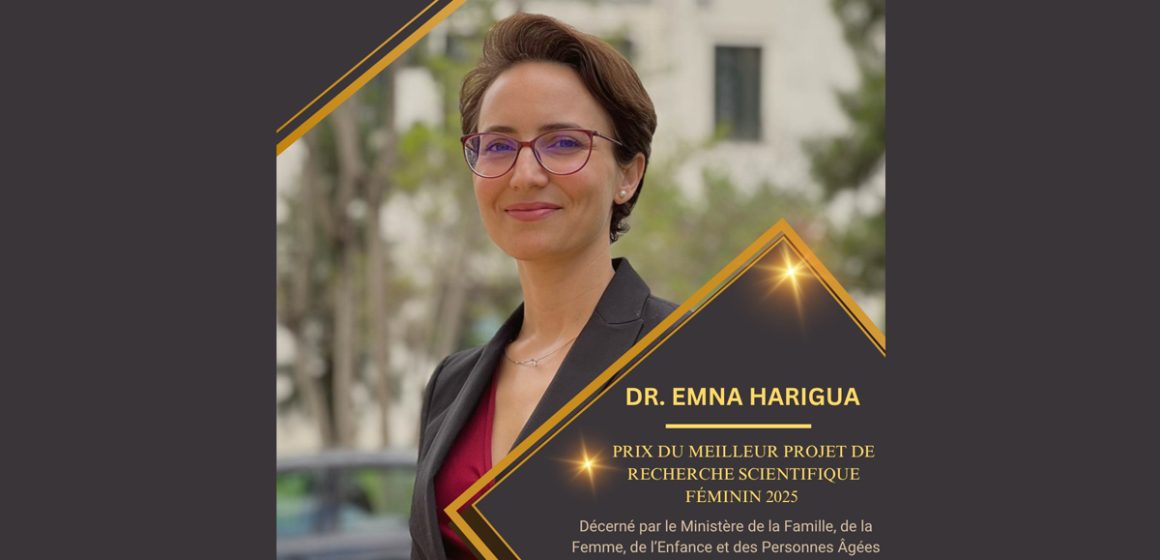 Prix du meilleur projet de recherche scientifique féminin pour Dr Emna Hariga
