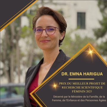 Prix du meilleur projet de recherche scientifique féminin pour Dr Emna Hariga