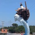 Tunisie | Une statue de bateau naufragé fait polémique