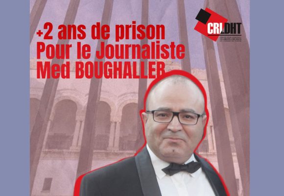 Le CRLDHT dénonce l’«acharnement judiciaire» à l’encontre du journaliste Mohamed Boughalleb