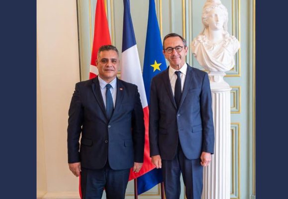 Tunisie | France : Khaled Nouri reçu à Paris par Bruno Retailleau