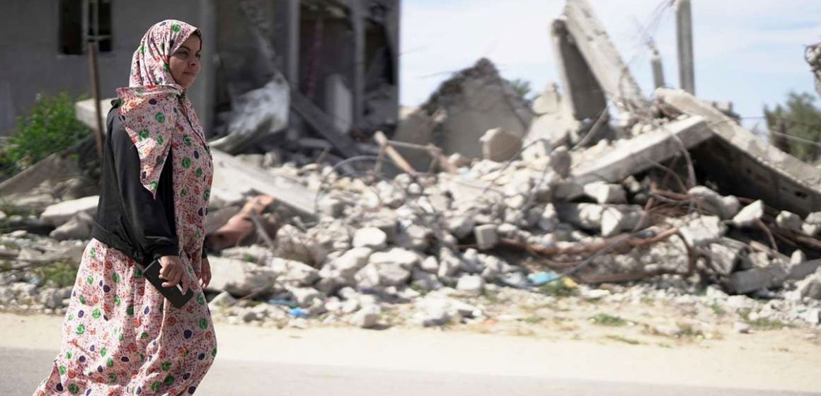 Une mère palestinienne à Gaza