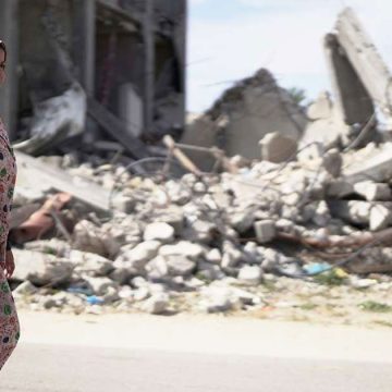 Une mère palestinienne à Gaza