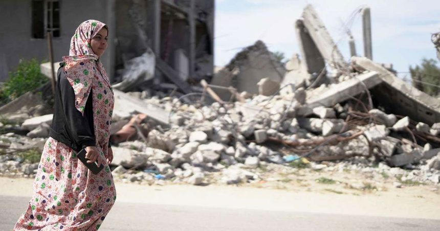 Une mère palestinienne à Gaza