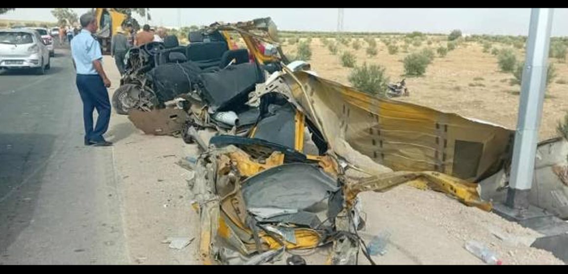 Drame à Kasserine | Cinq morts et 4 blessés dans un accident à Sbeïtla