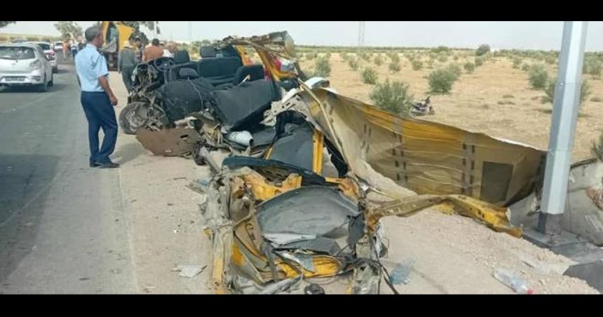 Drame à Kasserine | Cinq morts et 4 blessés dans un accident à Sbeïtla