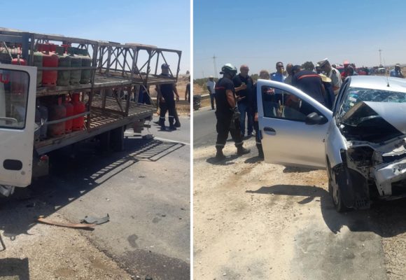 Un mort et 4 blessés dans un accident de la route à Métouia