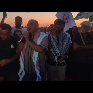 Soutien à Gaza | Tunis : Hatem Laouini prend part au sit-in devant l’ambassade américaine