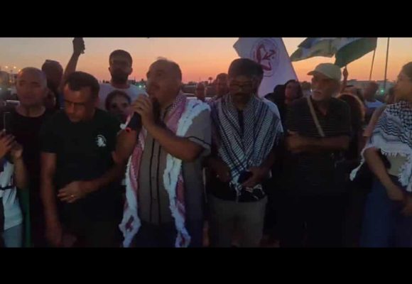 Soutien à Gaza | Tunis : Hatem Laouini prend part au sit-in devant l’ambassade américaine