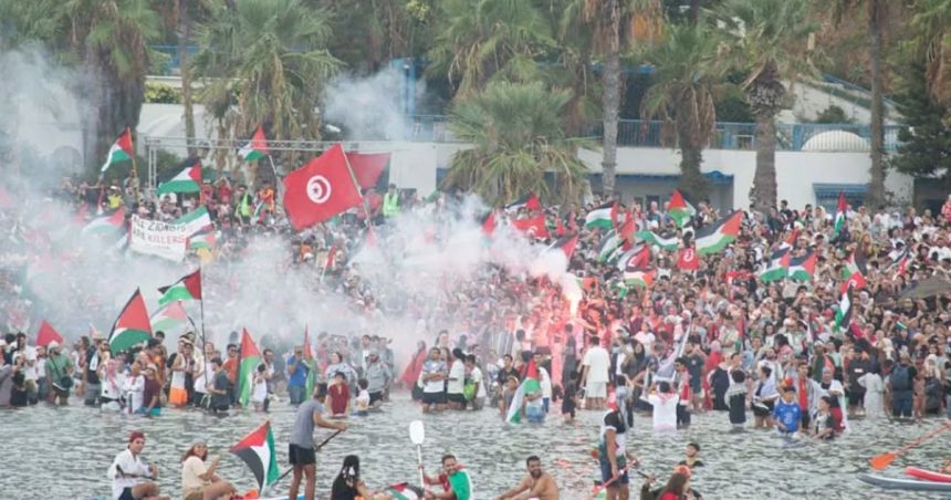 Rassemblement à Sidi Bou Saïd pour le départ de la flottille Soumoud (Photos & vidéo)