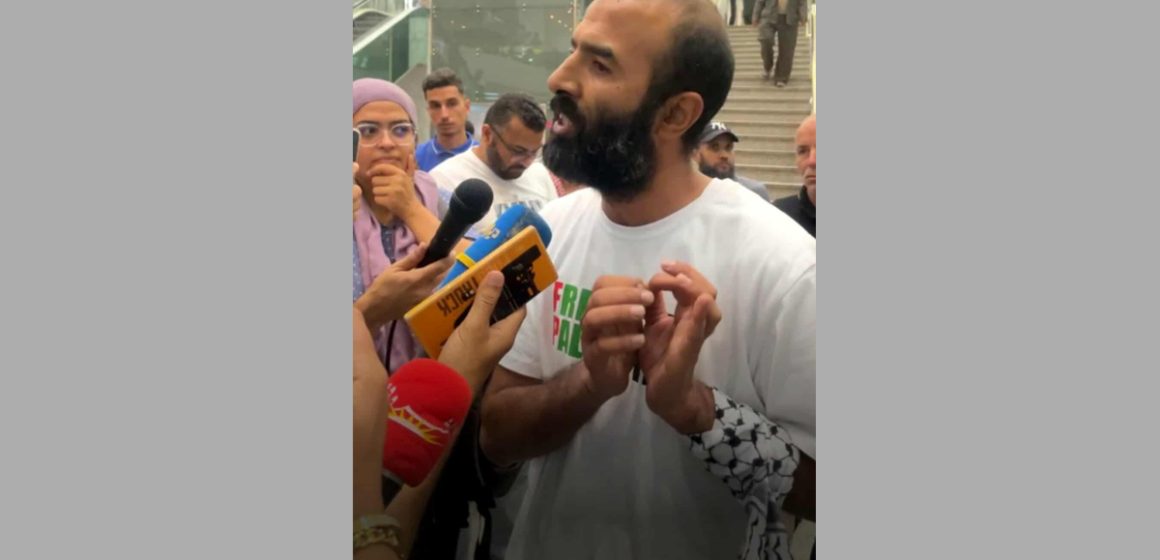 Soumoud | Tunis : Ali Kniss de retour au bercail après sa détention en Israël
