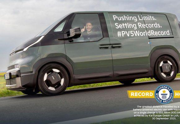 Kia-PV5-Cargo-Record Le Kia PV5 Cargo inscrit au Guinness Worlds Records