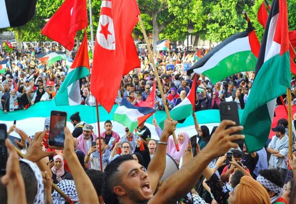 Marche nationale à Tunis pour la fin du blocus contre Gaza