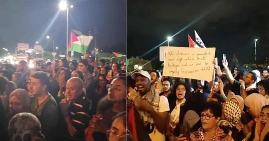 Flottille Soumoud | Solidarité à Tunis : Rassemblement devant l&rsquo;ambassade américaine