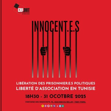 Rassemblement Paris pr Tunisie Rassemblement à Paris pour une justice tunisienne indépendante