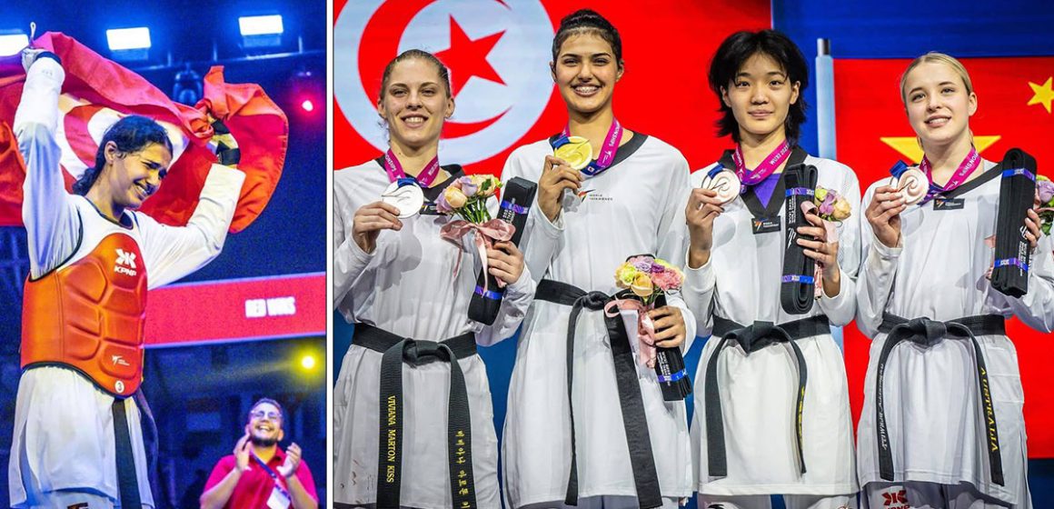 Wafa-Mazghouni-Championne La Tunisienne Wafa Masghouni sacrée championne du monde de taekwondo