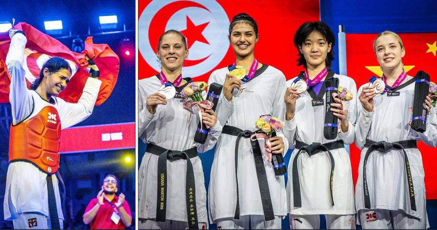 Wafa-Mazghouni-Championne La Tunisienne Wafa Masghouni sacrée championne du monde de taekwondo