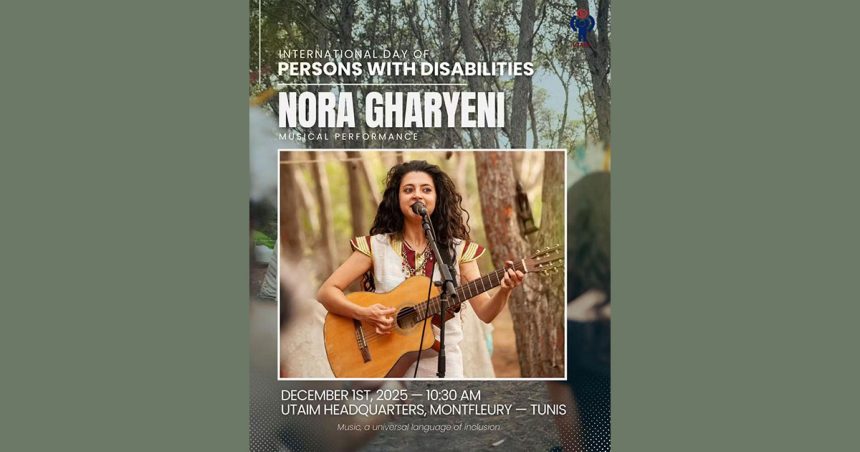Nora Gharyeni chante pour les jeunes handicapés intellectuels