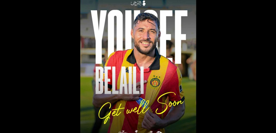 L’Espérance de Tunis dévoile la blessure de Youcef Belaïli