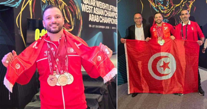 Kerem Ben Hnia Haltérophilie | Kerem Ben Hnia décroche 6 médailles au Qatar