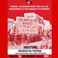 Meeting à Paris en soutien aux prisonniers politiques en Tunisie