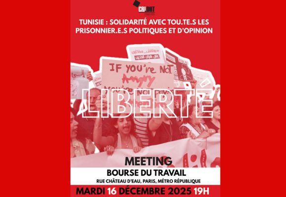 Meeting à Paris en soutien aux prisonniers politiques en Tunisie