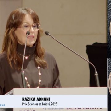 Razika-Adnani France | Razika Adnani distinguée par le prix Sciences et Laïcité